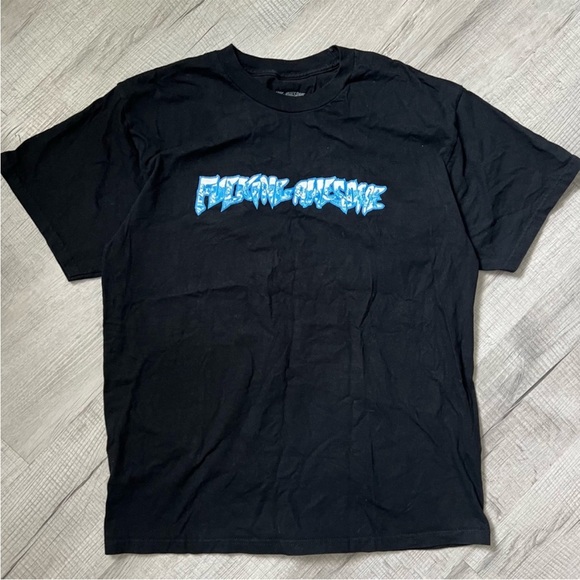 FUCKING AWESOME CHERUB FIGHT TEE - BLACK Size Large - Picture 3 of 11